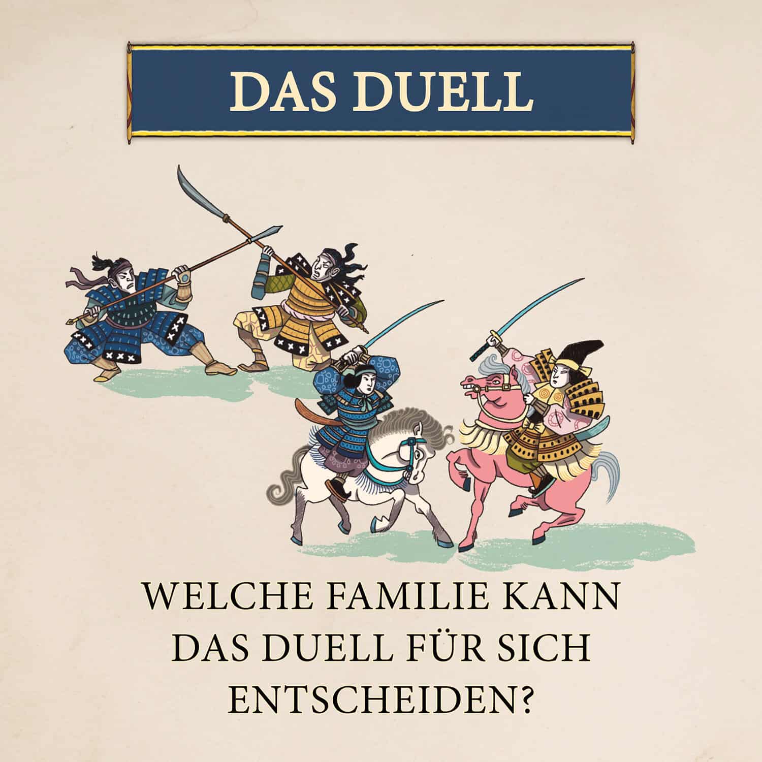 Illustration von Rittern im Kampf auf Pferden, mit Schwertern und Rüstungen.