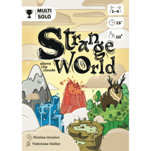 Brettspiel mit Bergen, Wasserfällen und Tiermotiven.