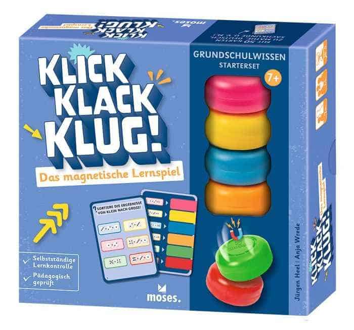 Magnetisches Lernspiel mit bunten Ringen für Kinder ab 7 Jahren.