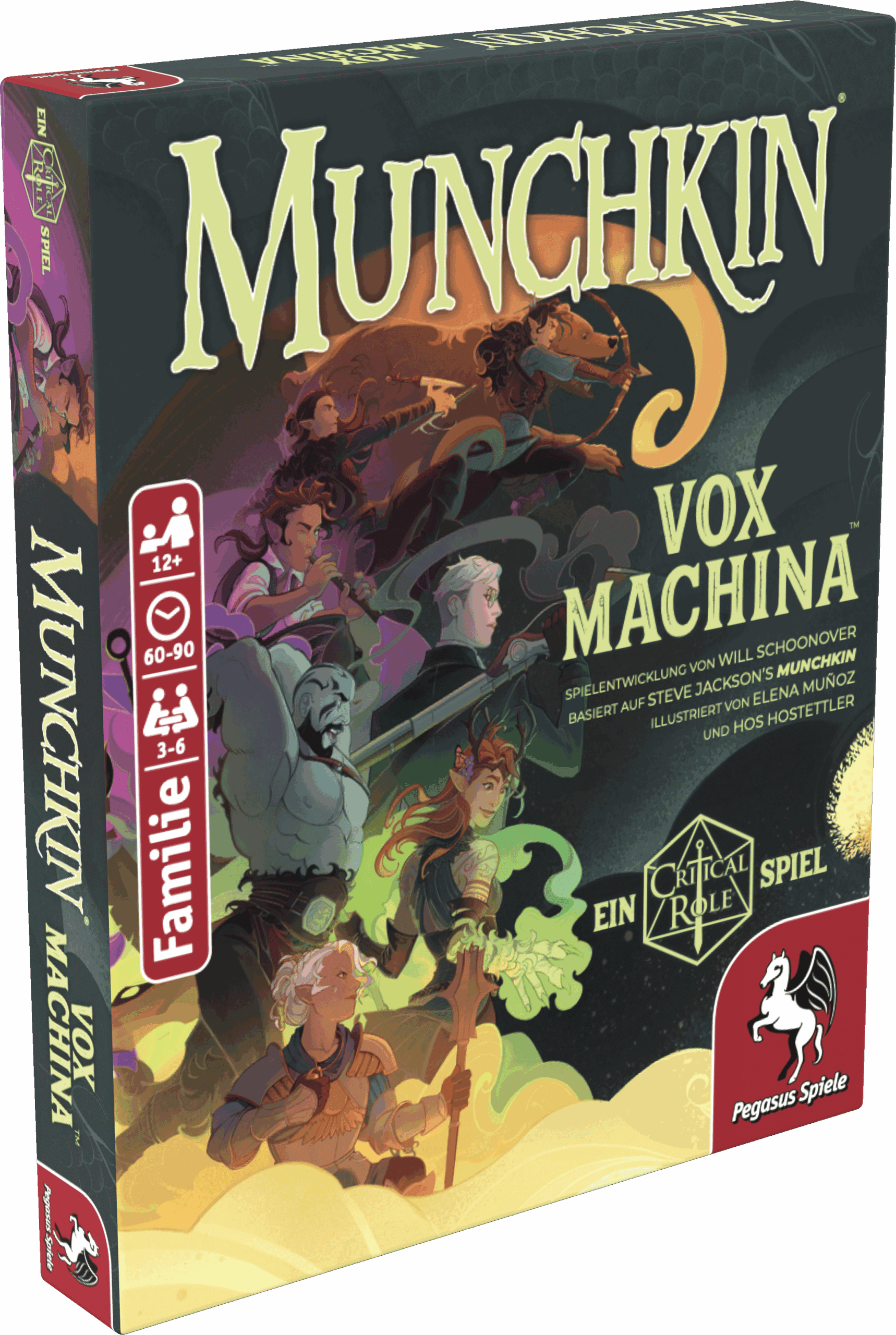 Munchkin Vox Machina Erweiterung mit Charakteren und Szenen.